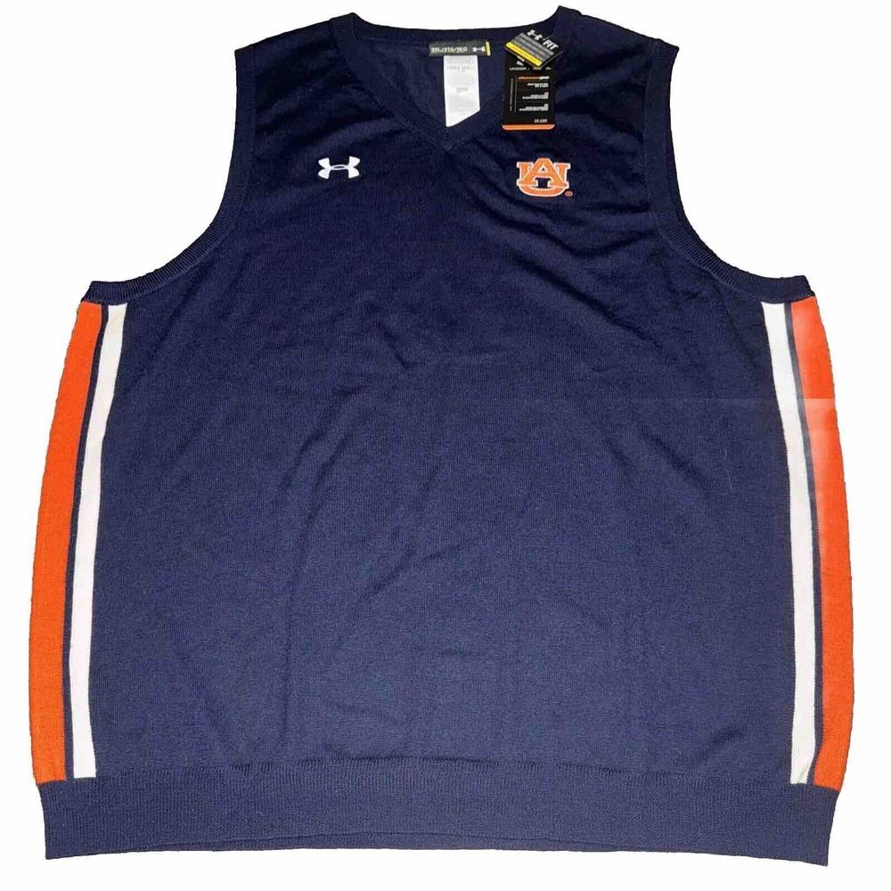 Auburn Tigers Football Wool Sweater Vest 3XL Under Armour NWT NCAA‎ SEC